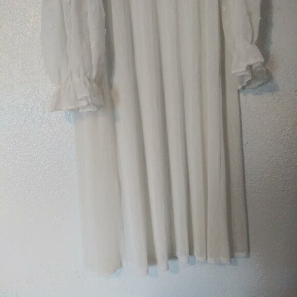 Ember women's size L white sheer cardigan sweater - Picture 8 of 16
